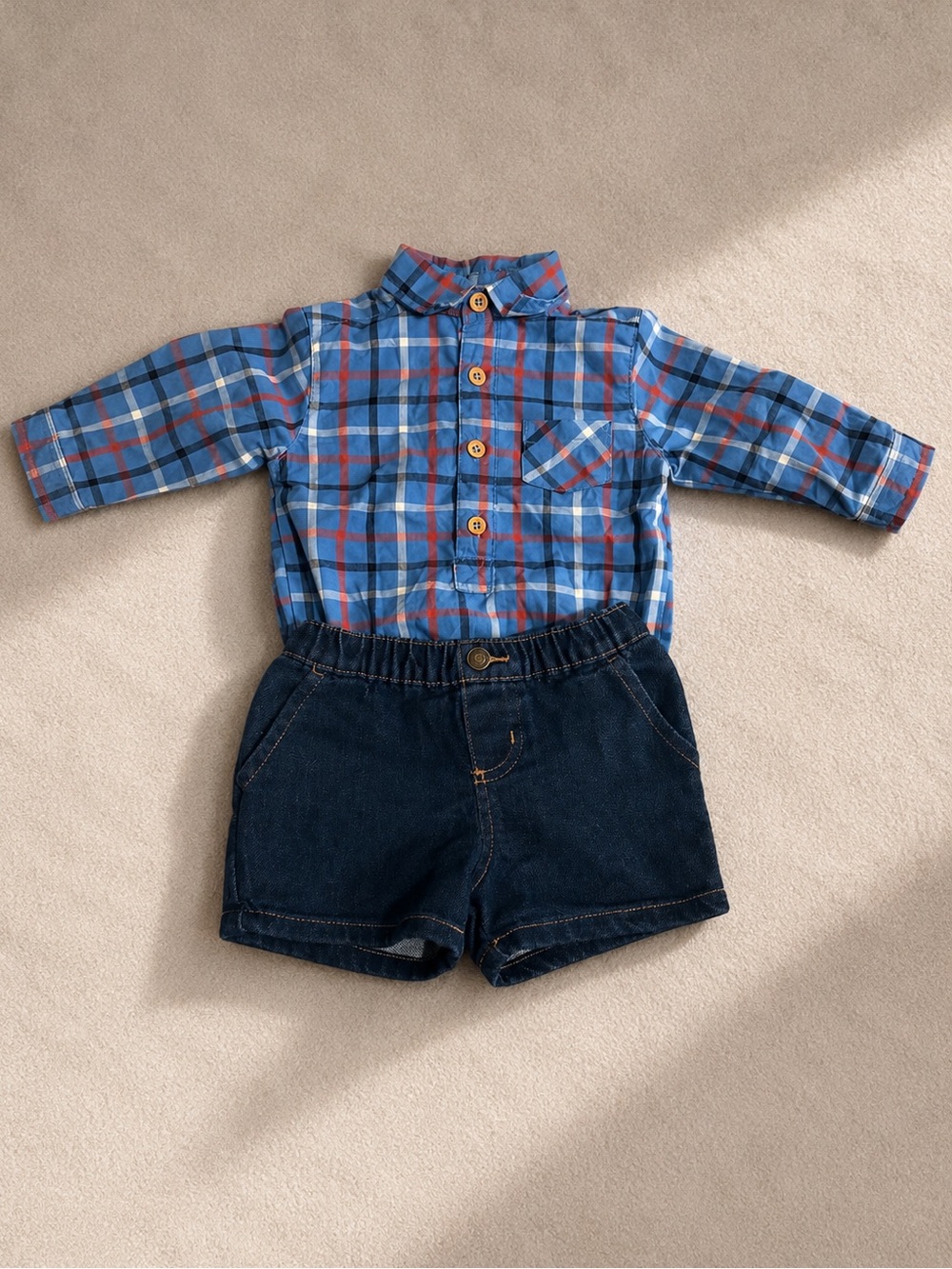 Mick Mack Blue Plaid Button-Down Shirt
